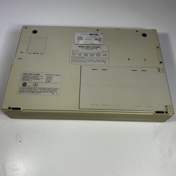Zenith Data Systems MastersPort 386SL-60 Vintage Portable PC - No Cord, Untested - Picture 3 of 13